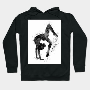 Gymnastics Tumbling Black and White Sports Gift Hoodie